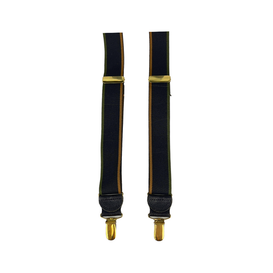 Black Suspender with Green Edge