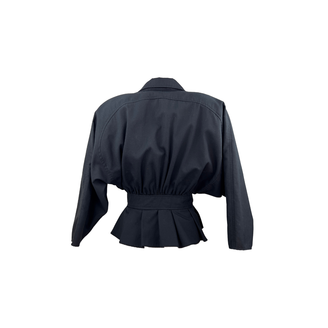 Prima Donna Black Dolman Sleeve Skirted Blazer