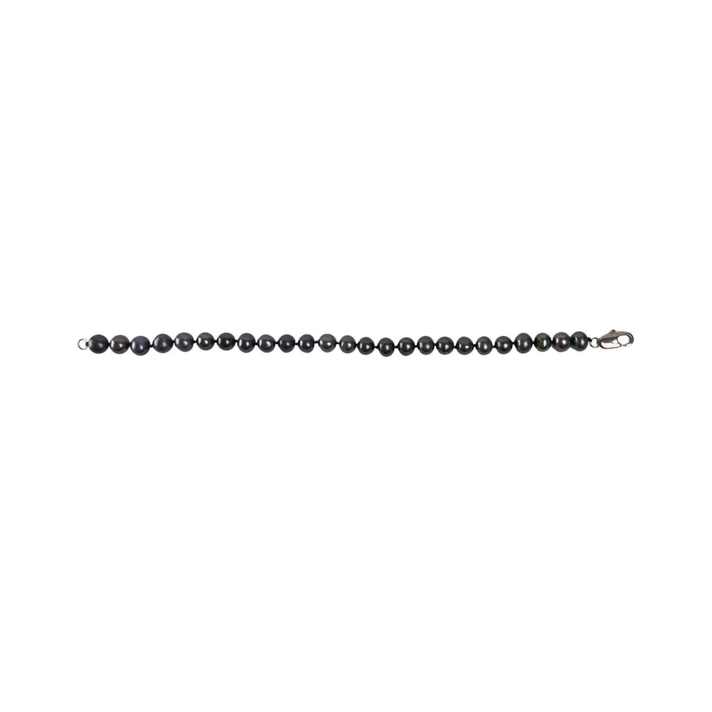 Dark Grey Cultured Pearl Bracelet