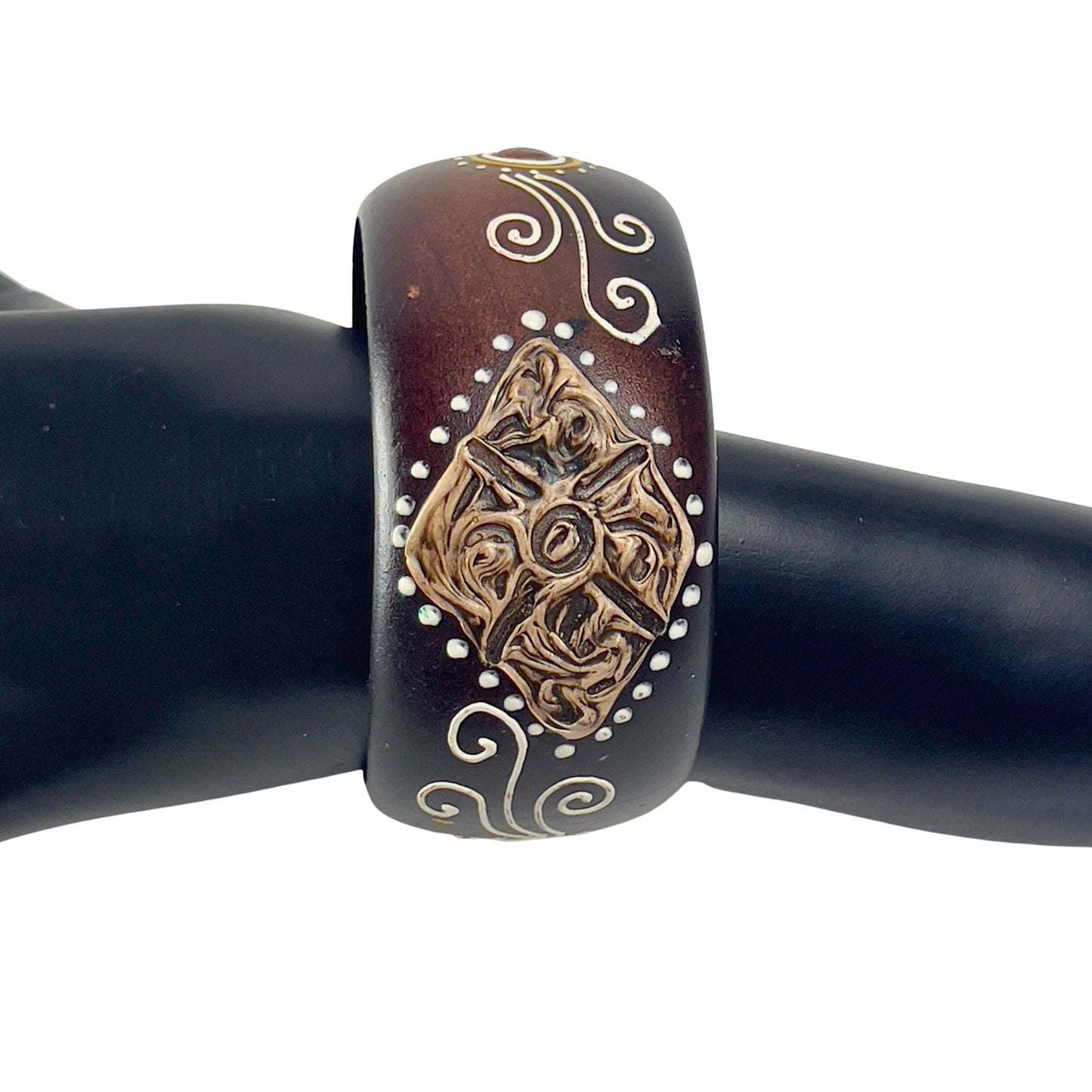 Handpainted Wooden Bangle