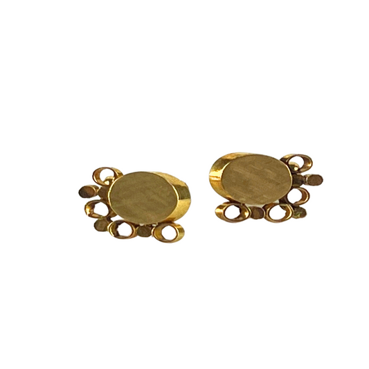 Gold Bubble Cufflinks