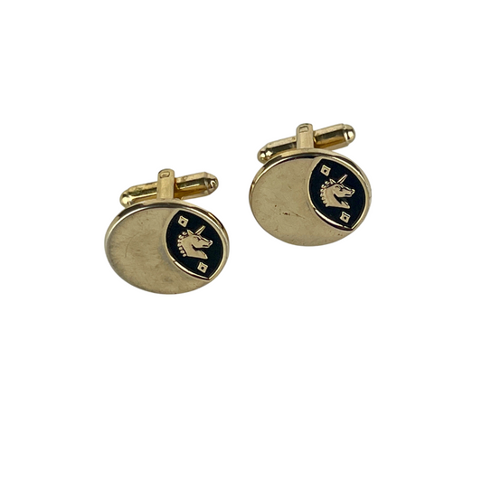 Oval Unicorn Cufflinks