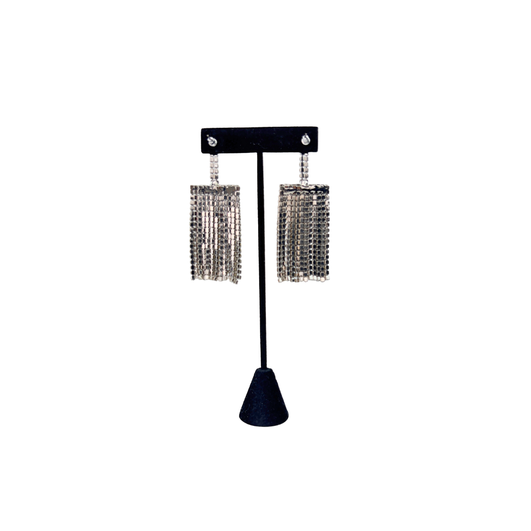 Crystal Chandelier Earrings with Double Layer