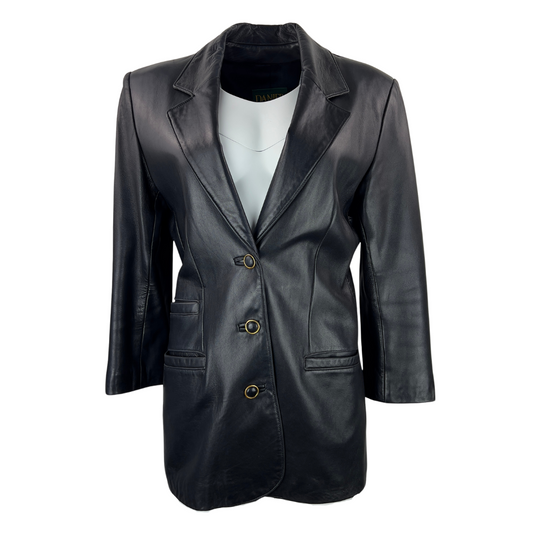 Danier 3 Button Leather Blazer