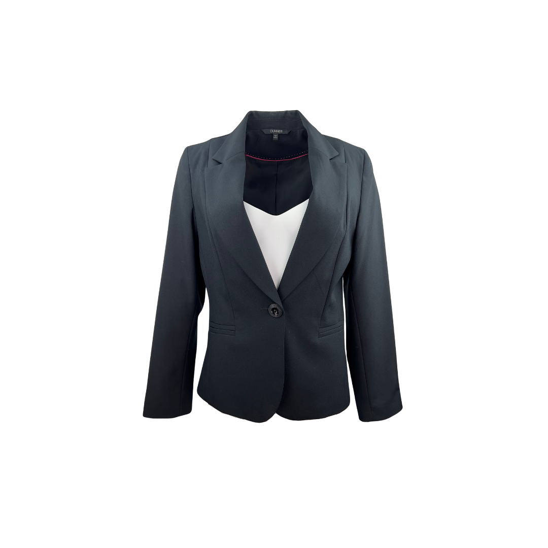 Dunnes Black Single Button Blazer