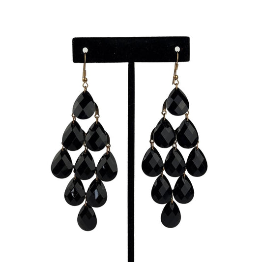 Black Chandelier Earrings