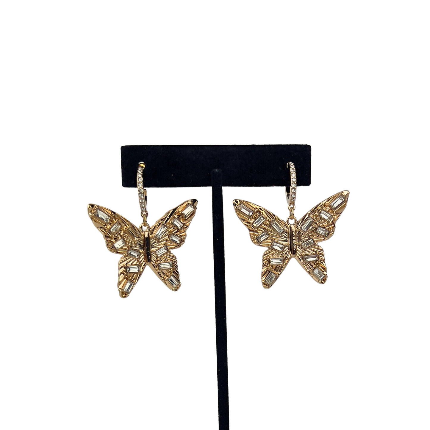 Gold Butterly Drop Earrings