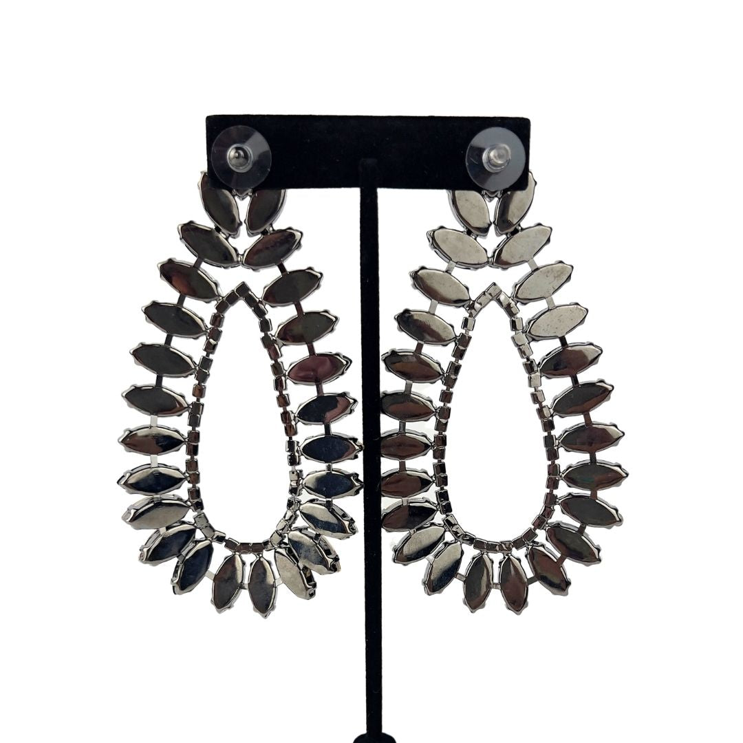 Champagne Stones in Teardrop Shape Earring