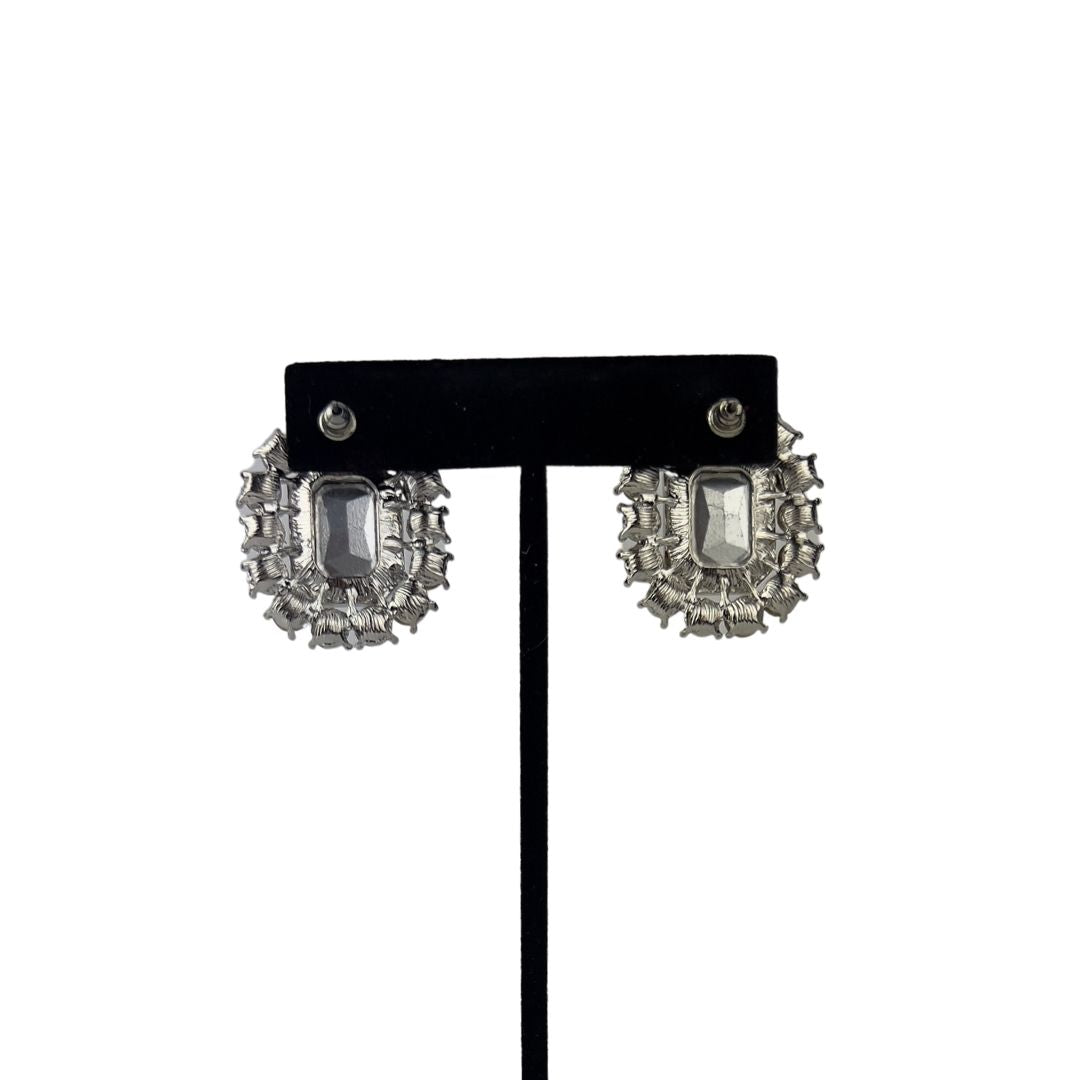 Clear Crystal Studs with Halo