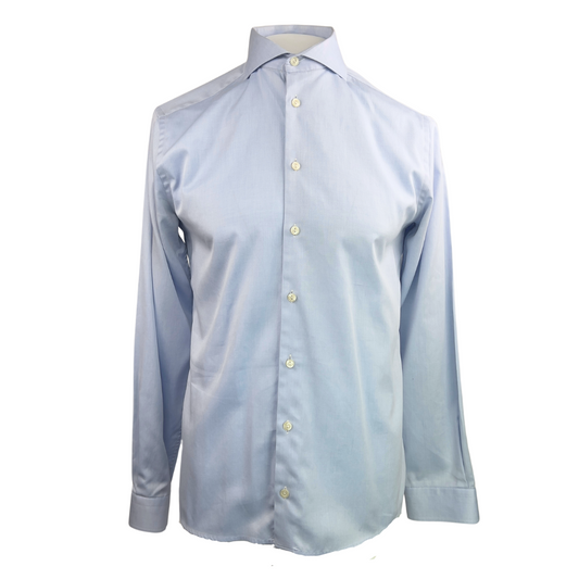 Eton Light Blue Super Slim Dress Shirt with Spread Collar 16
