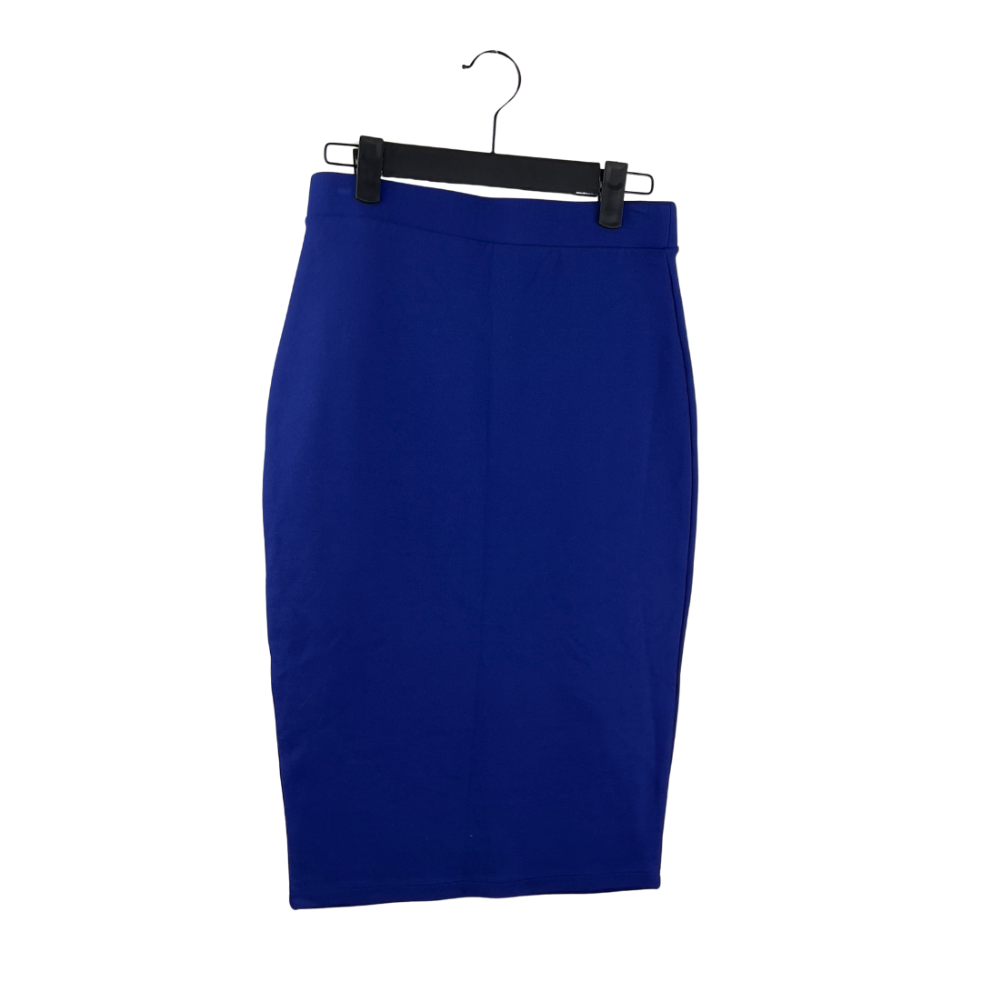 F21 Royal Blue Stretch Pencil Skirt