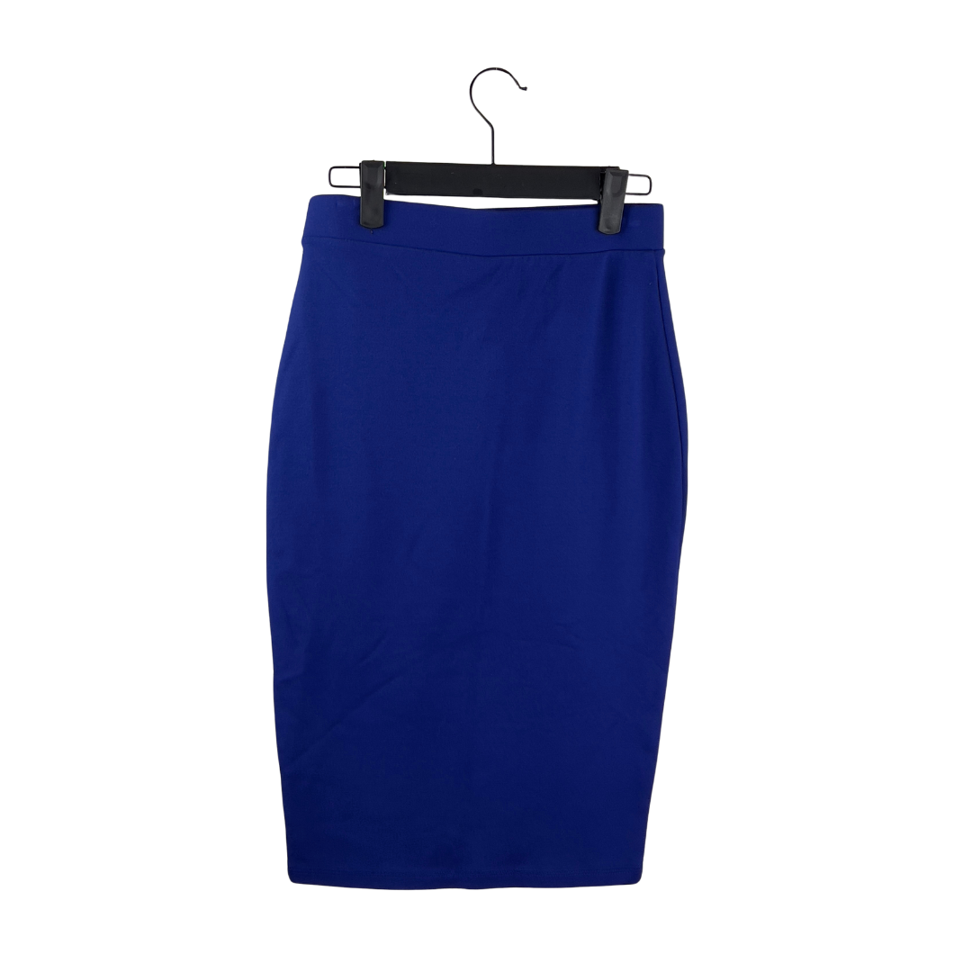 F21 Royal Blue Stretch Pencil Skirt