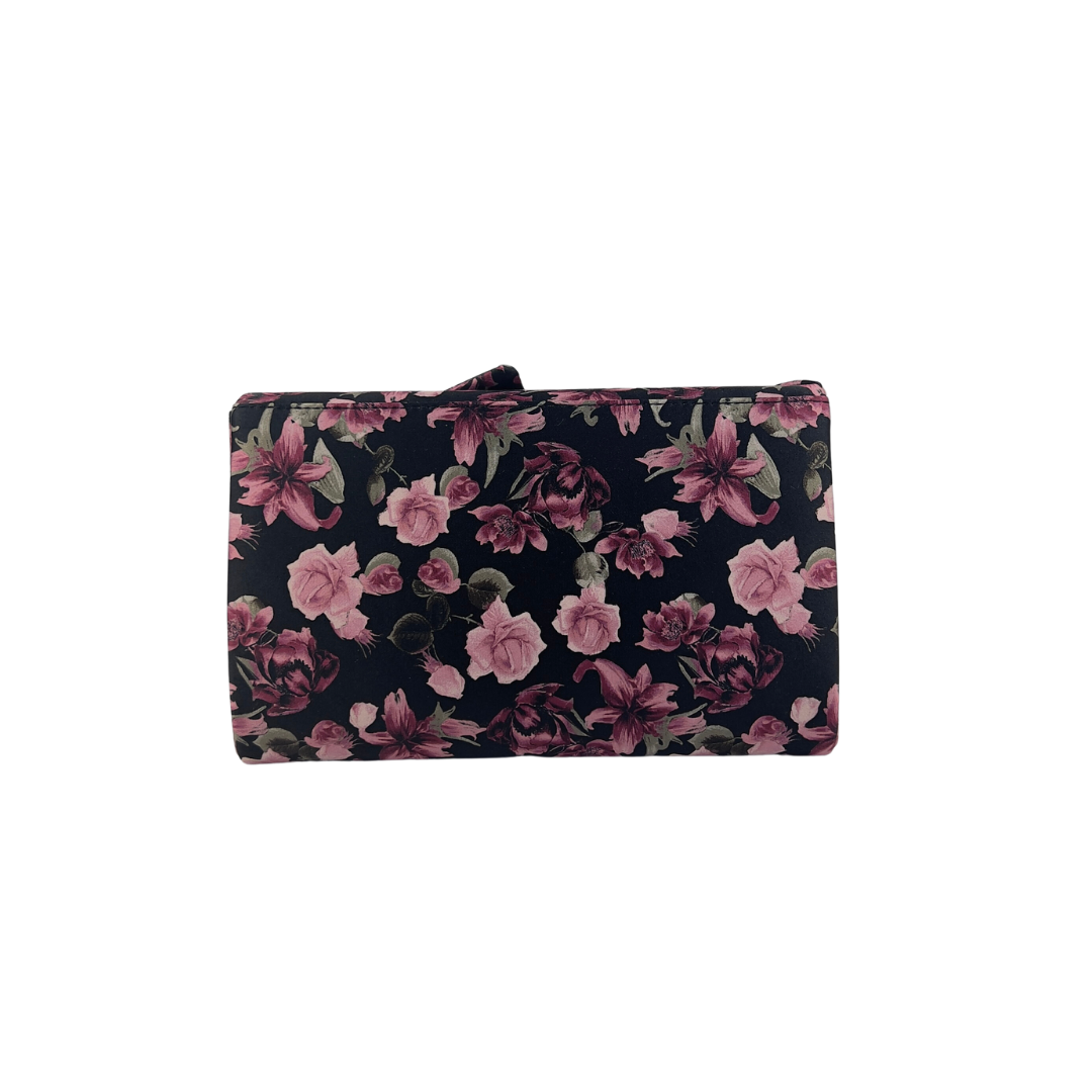 Floral Satin Clutch