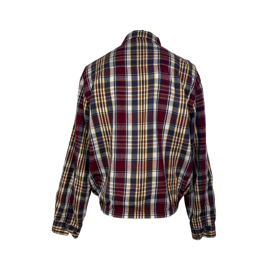 Gant Burgundy Plaid Bomber