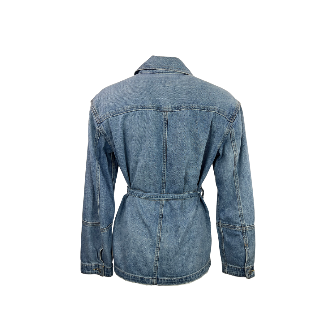 Gap Denim Jacket to Hip with Belt