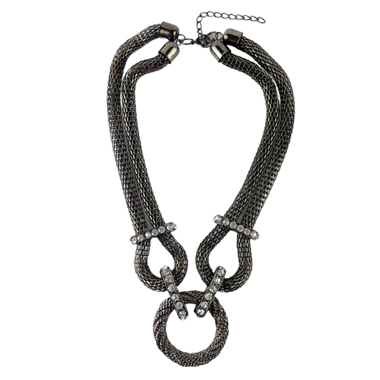 Gunmetal Snakechain Choker
