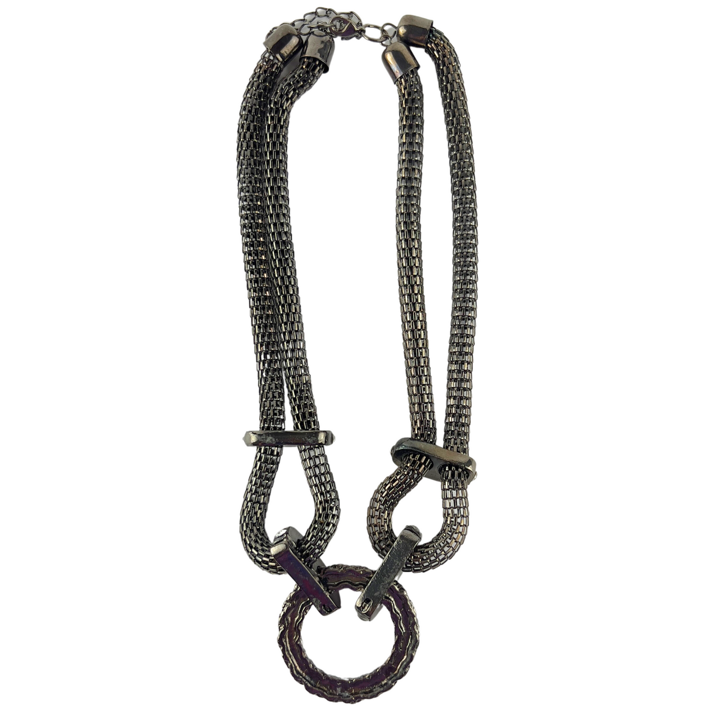 Gunmetal Snakechain Choker