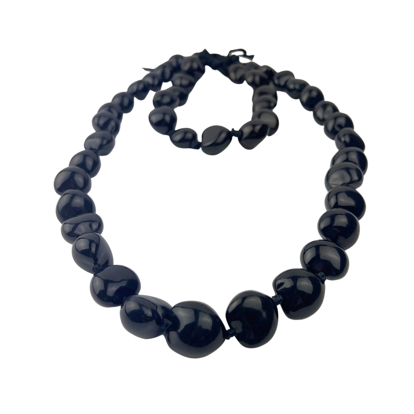 Black Kukui Nut Hawaiian Lei