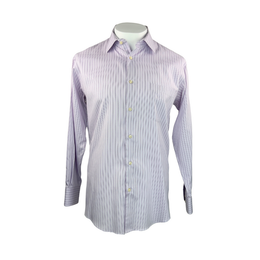 Hudson Room Lilac Dress Shirt with Pinstripes