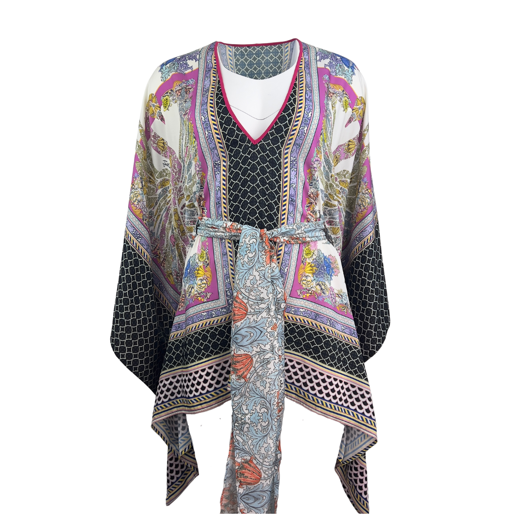 Just Cavalli Short Kaftan Silky Blouse