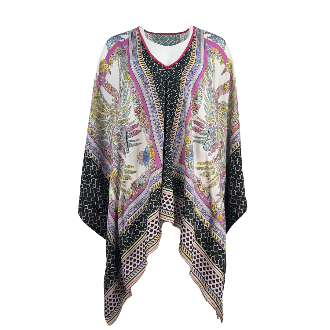 Just Cavalli Short Kaftan Silky Blouse