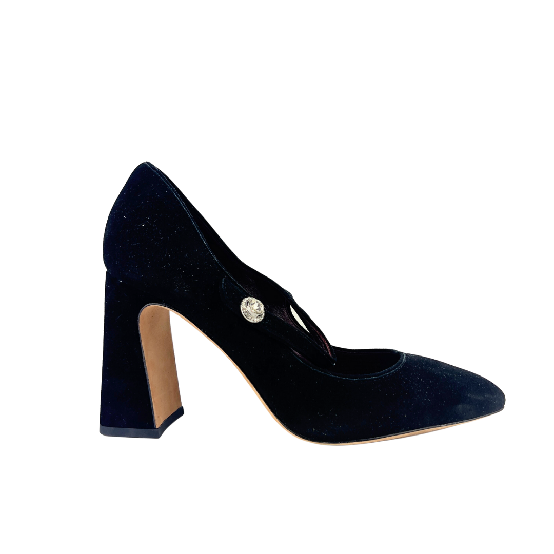 Kate Spade Black Suede Maren Pump