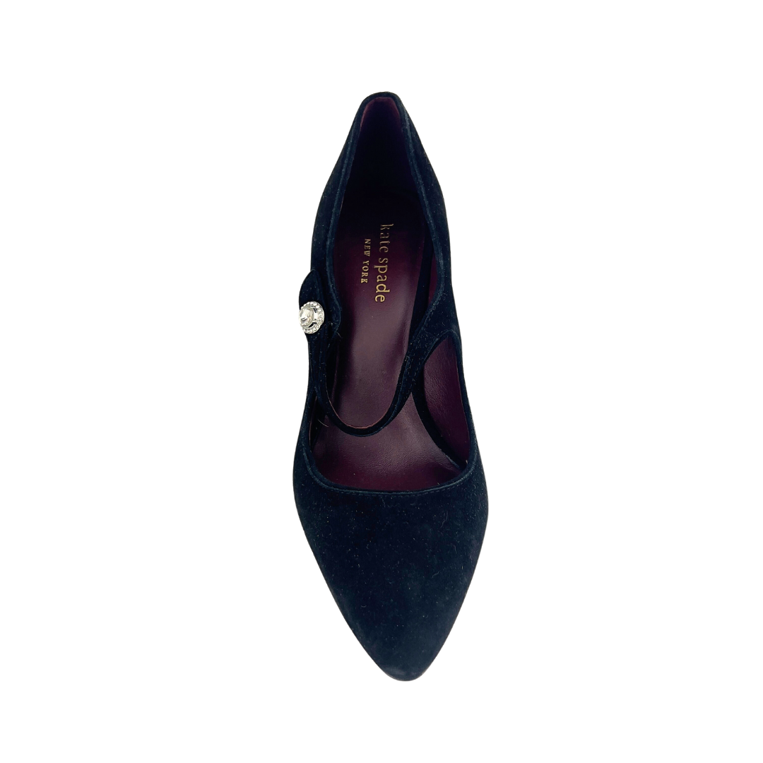 Kate Spade Black Suede Maren Pump