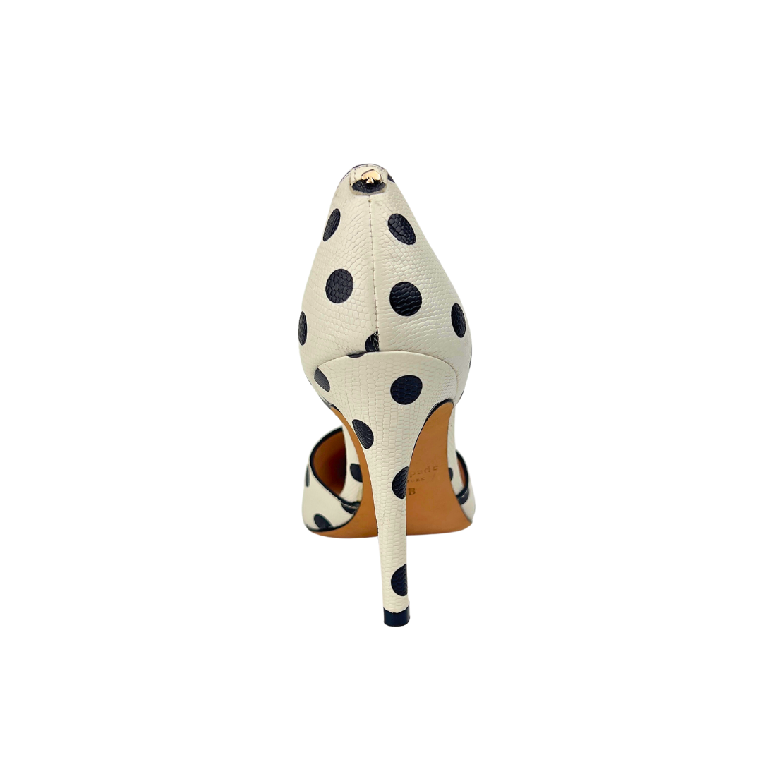 Kate Spade White and Black Polka Dot Pump