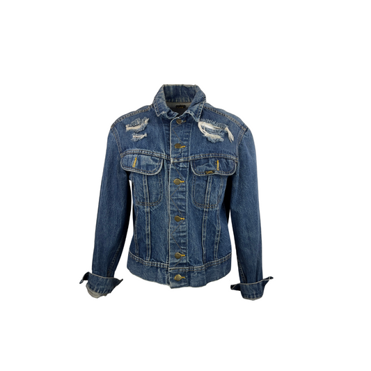 Vintage Lee Denim Jacket with Rips