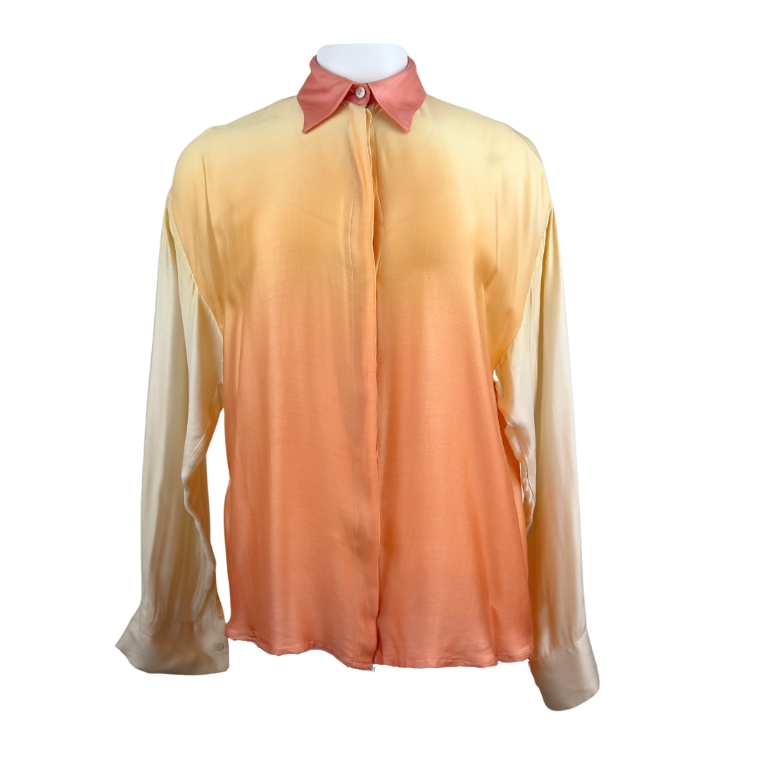 Maska Gradient Blouse from Yellow to Peach
