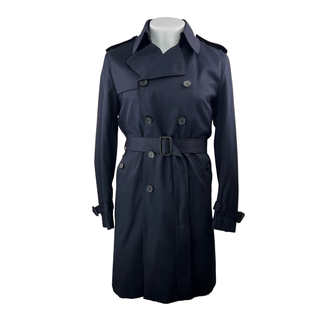 Sandro Men's Navy Trench Coat
