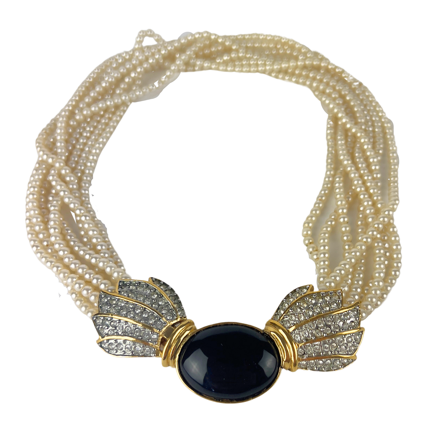 Multi Strand Pearl Choker