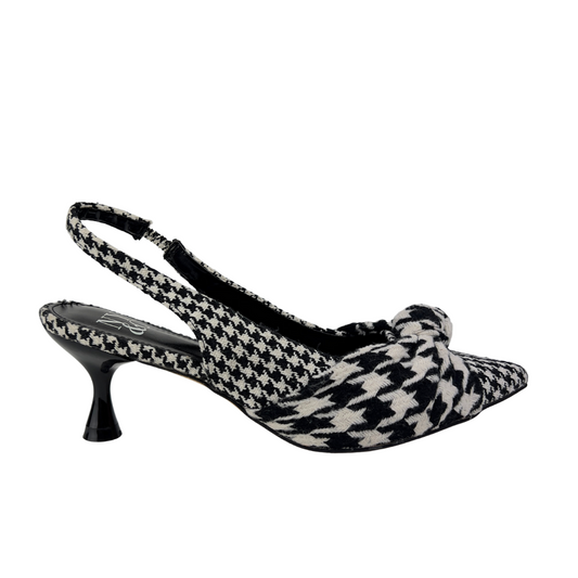 NY&C Houndstooth Slingback Heels