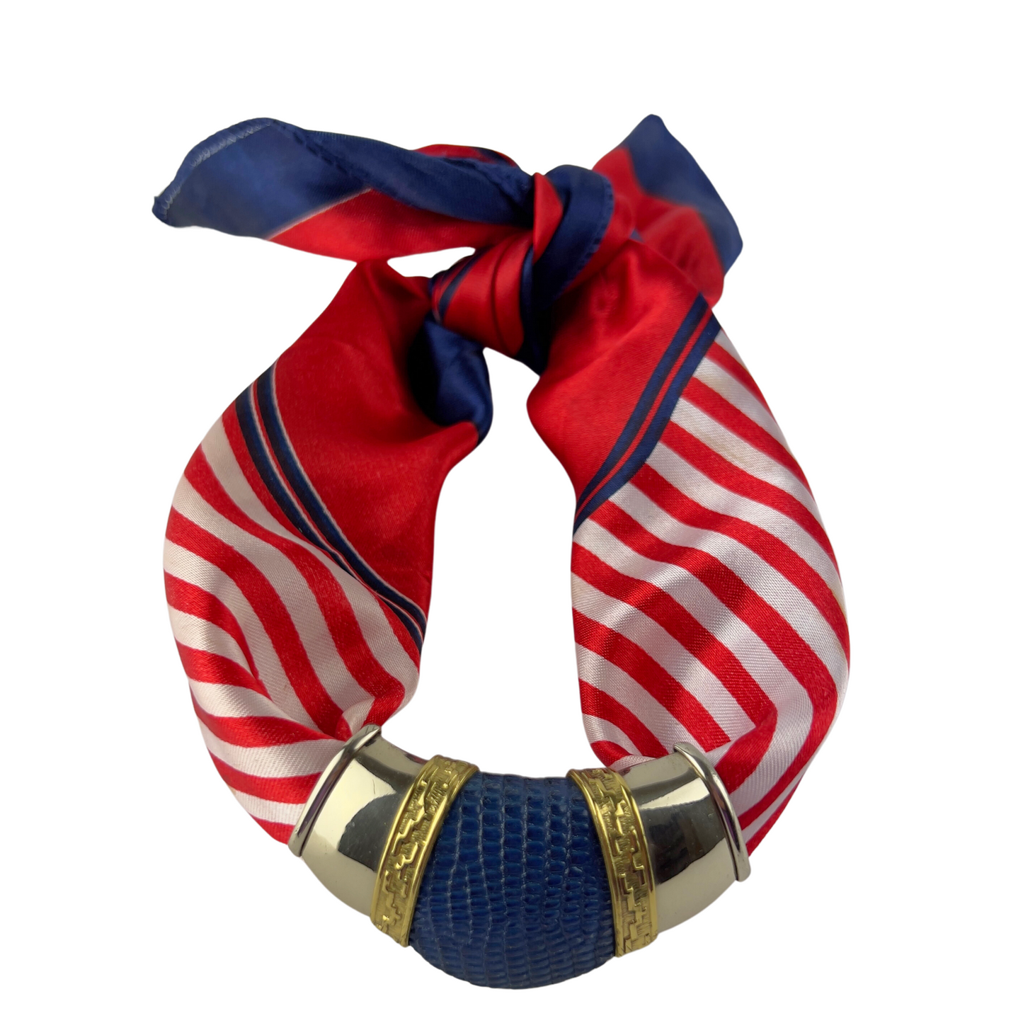 Nautical Neck Scarf with Medalion