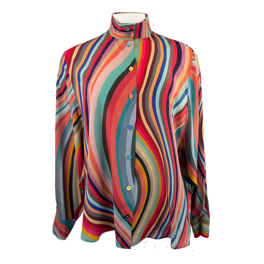 Paul Smith Rainbow Swirl Blouse
