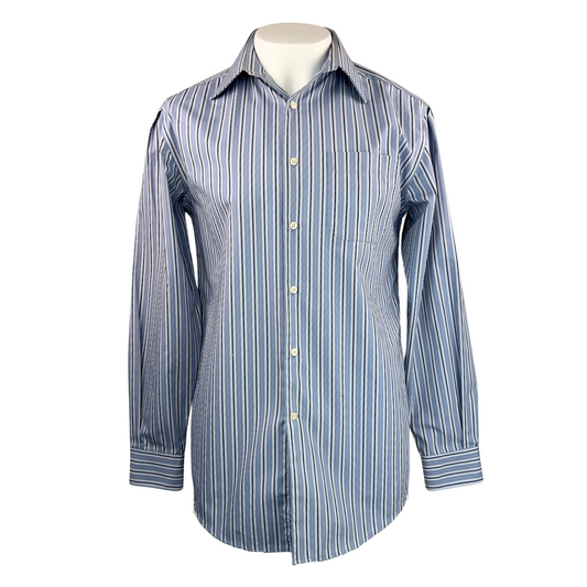 Perry Ellis Classic Fit Tonal Blue Pinstripes 15T