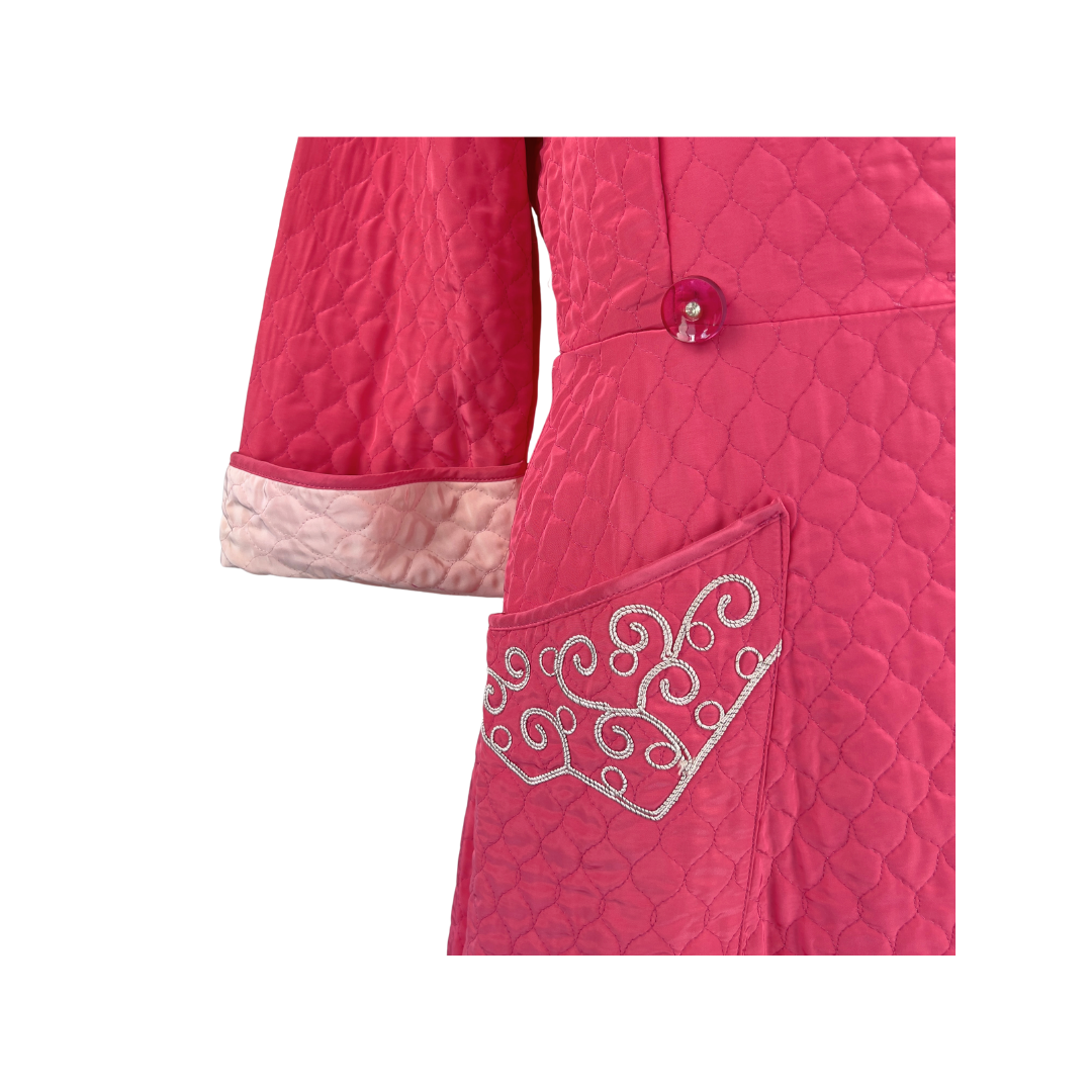 1950's Pink Quilted House Coat