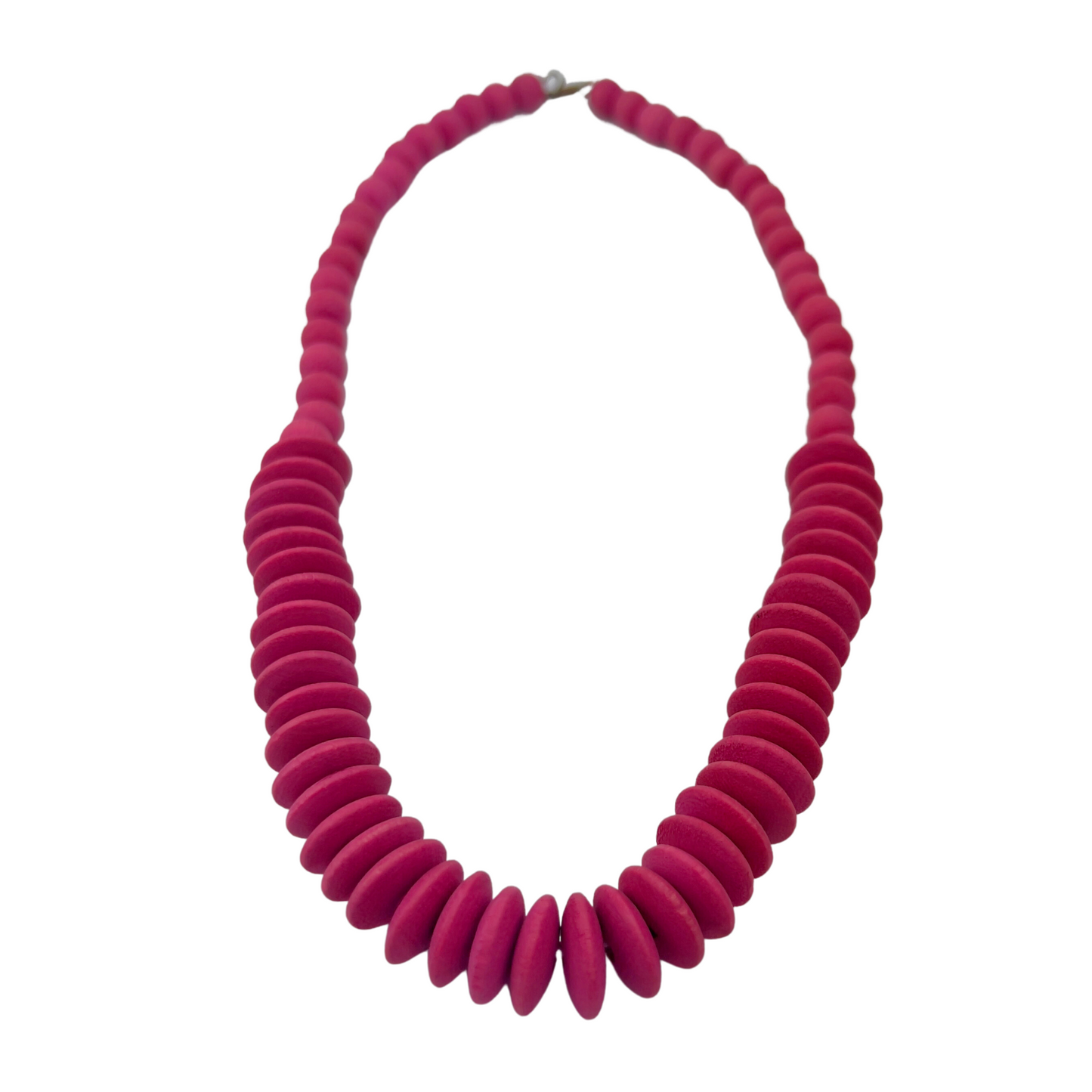 Pink Wooden Necklace