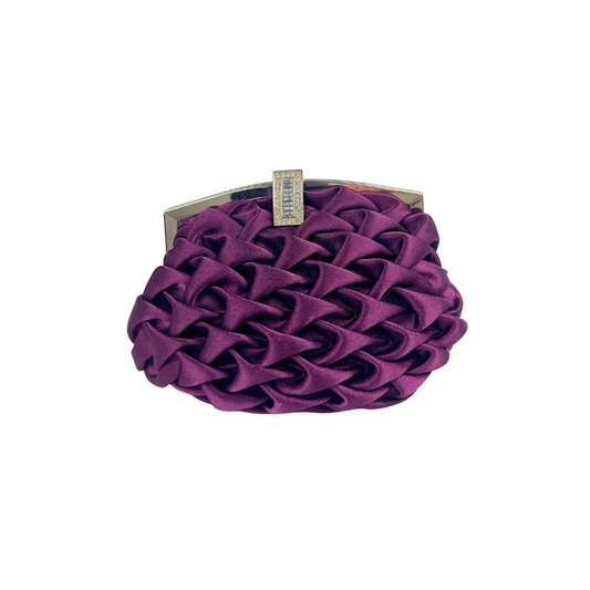 Purple Satin Clutch