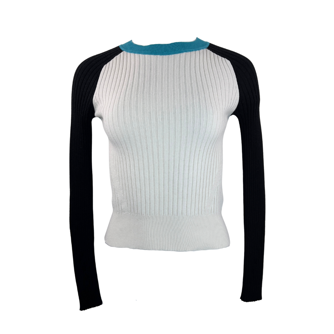 Rag & Bone Color Block Sweater Blue/White