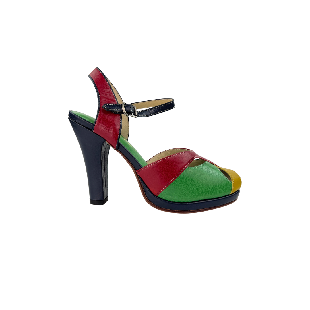 Remix Multi Color Carnival Heels