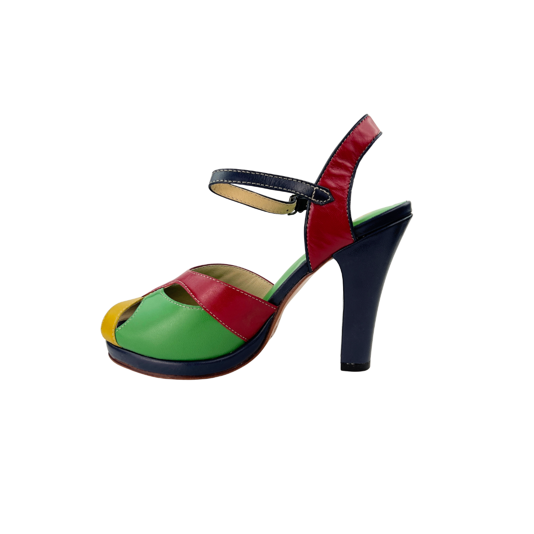 Remix Multi Color Carnival Heels