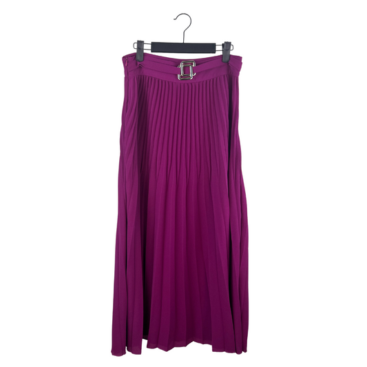 Shein Dark Magenta Pleated Skirt