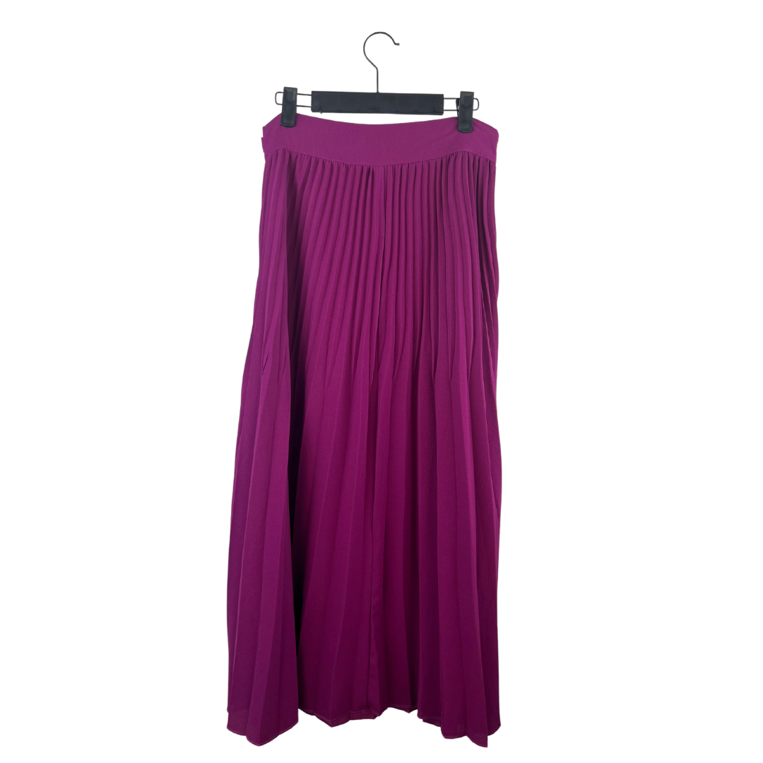 Shein Dark Magenta Pleated Skirt