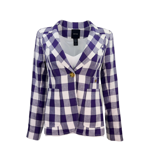 Smythe Purple Buffalo Cheack Blazer