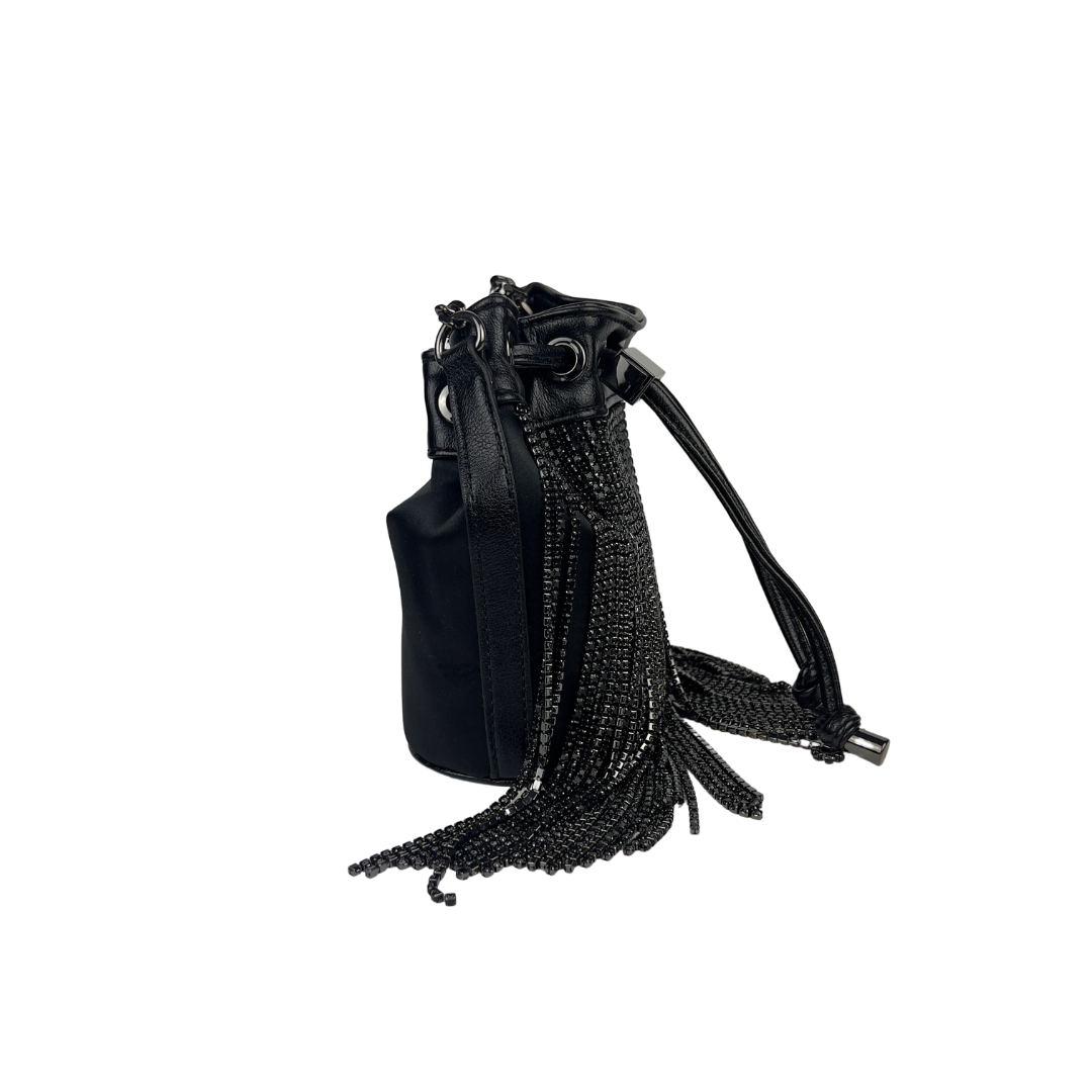 Small Leather Bucket Shoulder Bag