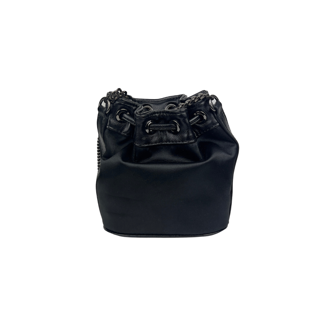 Small Leather Bucket Shoulder Bag