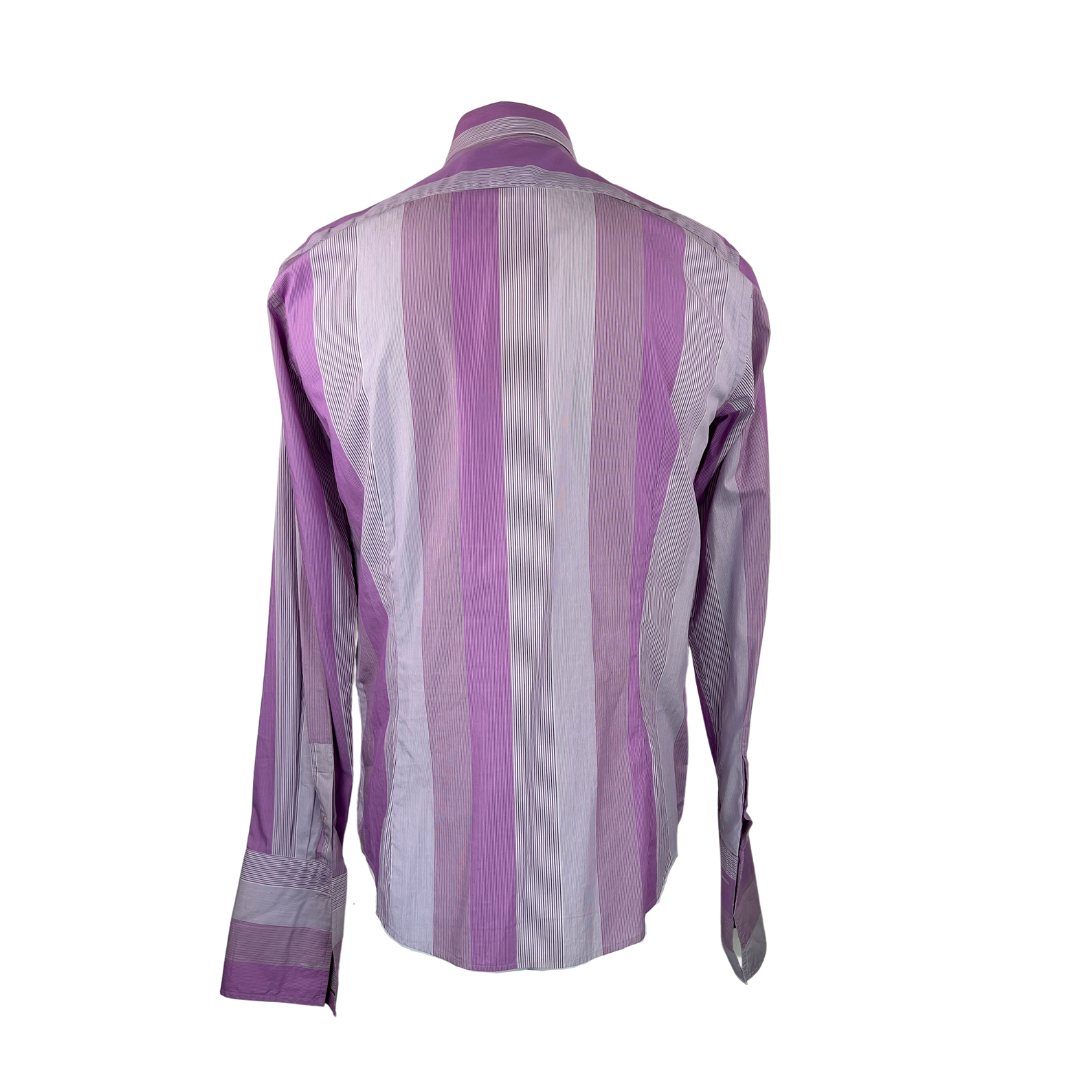 Ted Baker White and Lilac Stripe Dress Shirt 4