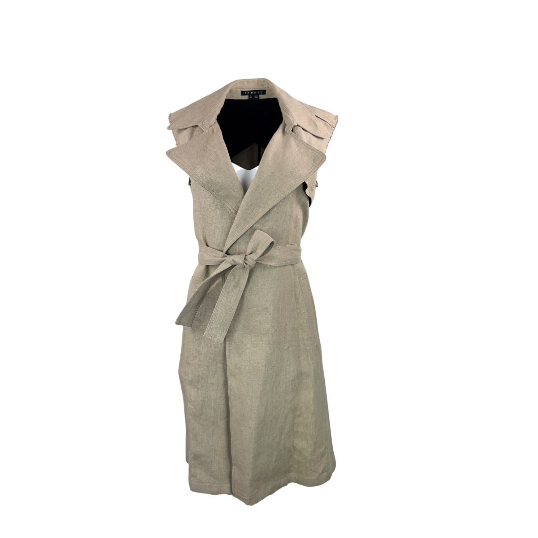 Theory Natural Cotton Longline Vest