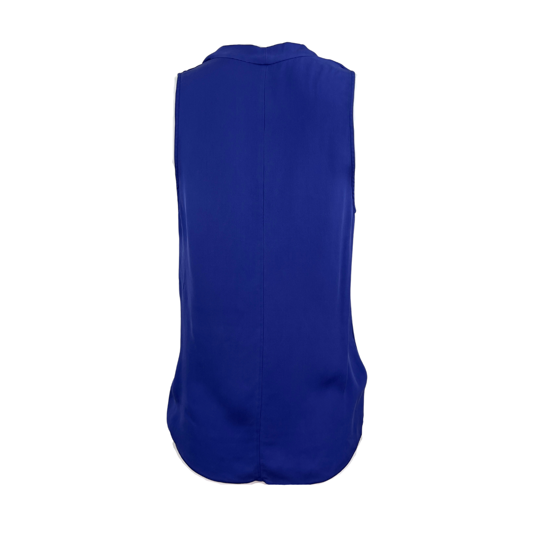 Theory Royal Blue Cowl Neck Camisole